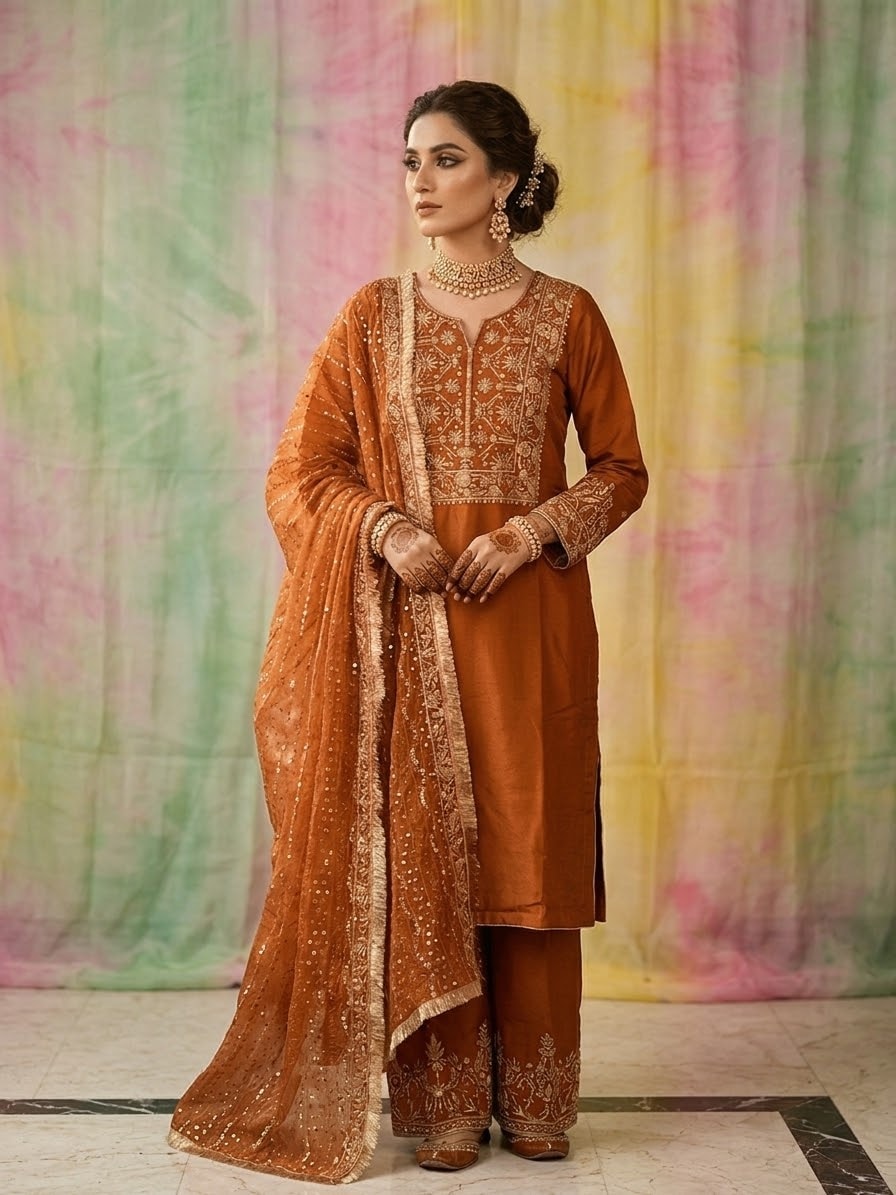 Rust elegant Suit